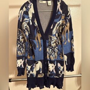 Sleeping On Snow by Anthropology Doggedly Devoted Cardigan Size S